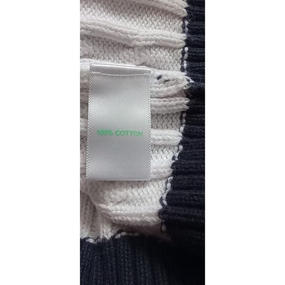 Lilly Pulitzer Women's Size Medium Striped Pull Over Cable Knit Sweater - Picture 8 of 9